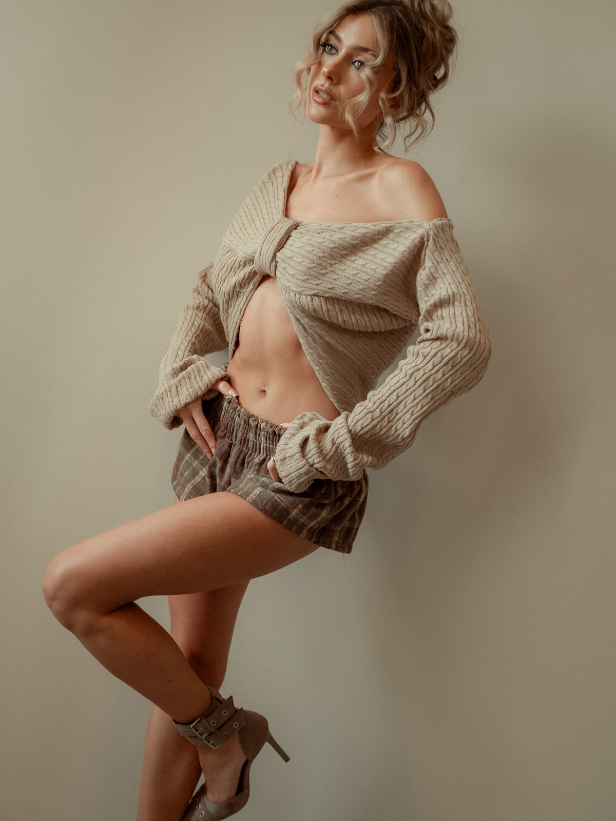 Margot Boyfriend Tartan Shorts